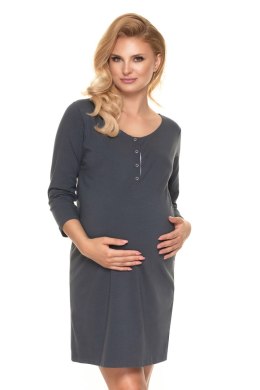 Koszulka nocna Koszula Nocna Ciążowa Model 0191 Grafit - PeeKaBoo - S/M