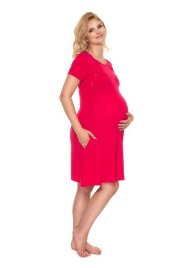 Koszulka nocna Koszula Nocna Ciążowa Model 0192 Amarant - PeeKaBoo - S/M