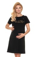 Koszulka nocna Koszula Nocna Ciążowa Model 0203 Black - PeeKaBoo - S/M Koszulka nocna Koszula Nocna Ciążowa Model 0203 Black - PeeKaBoo - S/M