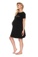 Koszulka nocna Koszula Nocna Ciążowa Model 0203 Black - PeeKaBoo - S/M Koszulka nocna Koszula Nocna Ciążowa Model 0203 Black - PeeKaBoo - S/M
