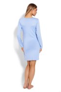 Koszulka nocna Koszula Nocna Ciążowa Model 1682 Sky Blue - PeeKaBoo - L/XL Koszulka nocna Koszula Nocna Ciążowa Model 1682 Sky Blue - PeeKaBoo - L/XL