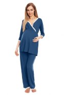 Piżama Ciążowa Model 0136 Blue - PeeKaBoo - S/M Piżama Ciążowa Model 0136 Blue - PeeKaBoo - S/M