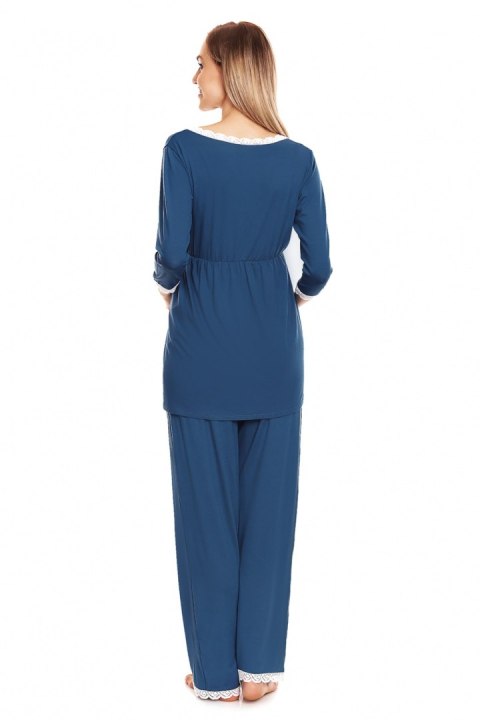 Piżama Ciążowa Model 0136 Blue - PeeKaBoo - S/M Piżama Ciążowa Model 0136 Blue - PeeKaBoo - S/M