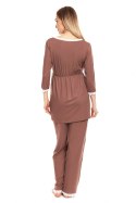 Piżama Ciążowa Model 0136 Cappuccino - PeeKaBoo - L/XL Piżama Ciążowa Model 0136 Cappuccino - PeeKaBoo - L/XL