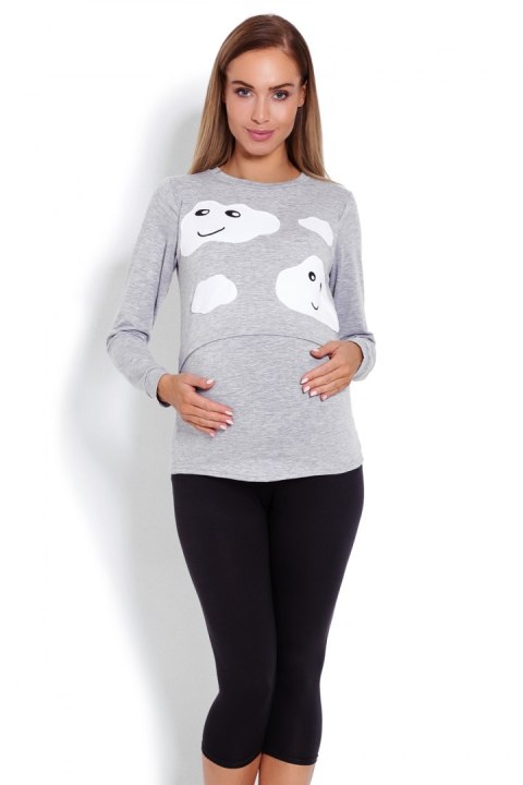 Piżama Damska Ciążowa Model 1679 Grey - PeeKaBoo - S/M Piżama Damska Ciążowa Model 1679 Grey - PeeKaBoo - S/M