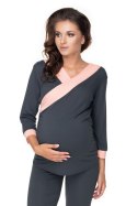 Piżama Damska Model 0153 Grafit - PeeKaBoo - S/M Piżama Damska Model 0153 Grafit - PeeKaBoo - S/M
