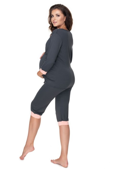 Piżama Damska Model 0153 Grafit - PeeKaBoo - S/M Piżama Damska Model 0153 Grafit - PeeKaBoo - S/M