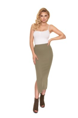 Spódnica Model 1715 Khaki - PeeKaBoo - S/M