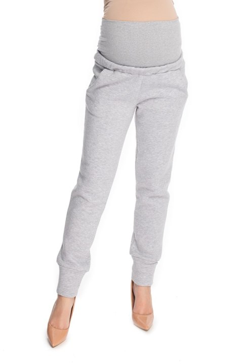 Spodnie Ciążowe Model 0173 Grey - PeeKaBoo - S/M Spodnie Ciążowe Model 0173 Grey - PeeKaBoo - S/M