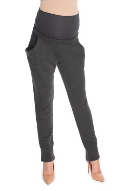 Spodnie Ciążowe Model 0175 Grafit - PeeKaBoo - S/M