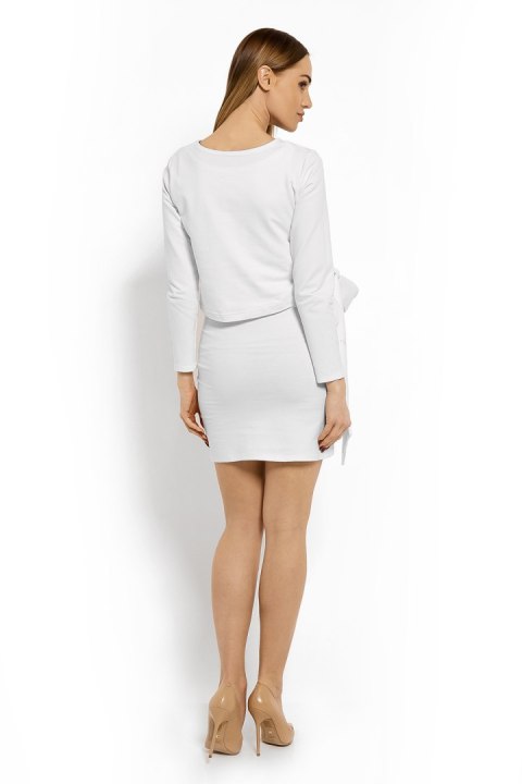 Sukienka Ciążowa Model 1624C White - PeeKaBoo - S/M Sukienka Ciążowa Model 1624C White - PeeKaBoo - S/M