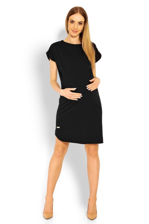 Sukienka Ciążowa Model 1629C Black - PeeKaBoo - S/M Sukienka Ciążowa Model 1629C Black - PeeKaBoo - S/M