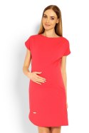 Sukienka Ciążowa Model 1629C Coral - PeeKaBoo - S/M Sukienka Ciążowa Model 1629C Coral - PeeKaBoo - S/M