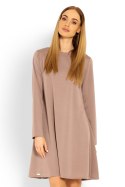 Sukienka Model 1359 Cappuccino - PeeKaBoo - XXL Sukienka Model 1359 Cappuccino - PeeKaBoo - XXL
