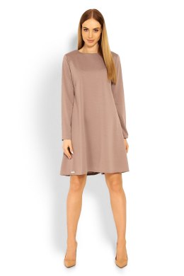 Sukienka Model 1359 Cappuccino - PeeKaBoo - XXL