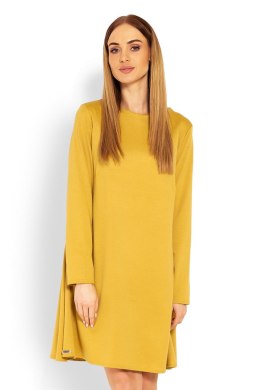 Sukienka Model 1359 Musztard - PeeKaBoo - L/XL