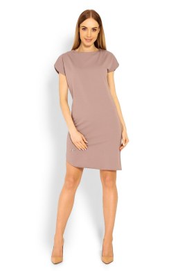 Sukienka Model 1629 Cappuccino - PeeKaBoo - XXL