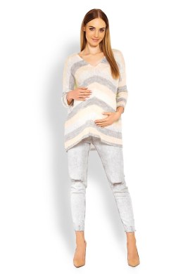 Sweter Ciążowy Model 30057C Yellow - PeeKaBoo - uniwersalny