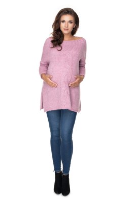 Sweter Ciążowy Model 30075 Lila - PeeKaBoo - uniwersalny