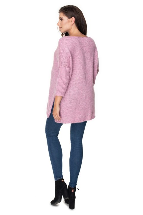 Sweter Ciążowy Model 30075 Lila - PeeKaBoo - uniwersalny Sweter Ciążowy Model 30075 Lila - PeeKaBoo - uniwersalny