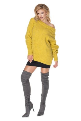 Sweter Damski Model 30064 Yellow - PeeKaBoo - uniwersalny