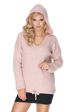 Sweter Damski Model 30070 Powder Pink - PeeKaBoo - uniwersalny