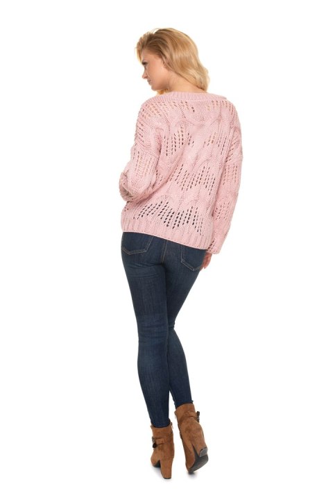Sweter Damski Model 30076 Dirty Pink - PeeKaBoo - uniwersalny Sweter Damski Model 30076 Dirty Pink - PeeKaBoo - uniwersalny