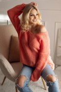 Sweter Damski Model 30080 Marakuja - PeeKaBoo - uniwersalny Sweter Damski Model 30080 Marakuja - PeeKaBoo - uniwersalny