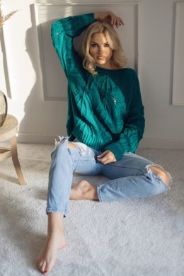 Sweter Damski Model 30081 Morski - PeeKaBoo - uniwersalny