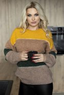 Sweter Damski Model 30084 Honey - PeeKaBoo - uniwersalny Sweter Damski Model 30084 Honey - PeeKaBoo - uniwersalny
