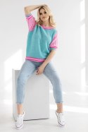 Sweter Damski Model 30093 Dark Mint - PeeKaBoo - uniwersalny Sweter Damski Model 30093 Dark Mint - PeeKaBoo - uniwersalny