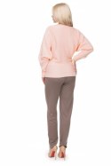 Sweter Damski Model 70003 Łosoś - PeeKaBoo - uniwersalny Sweter Damski Model 70003 Łosoś - PeeKaBoo - uniwersalny
