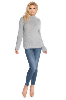 Sweter Damski Model 70032 Grey - PeeKaBoo Hurtownia odzieży on-line, moda damska, bielizna i obuwie dla kobiet - Matterhorn.pl -