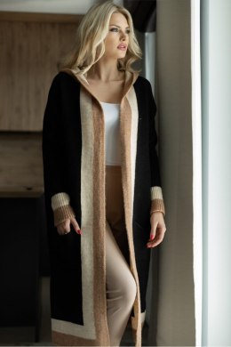 Sweter Kardigan Model 30085 Black - PeeKaBoo - uniwersalny