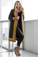 Sweter Kardigan Model 30085 Khaki - PeeKaBoo - uniwersalny