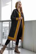 Sweter Kardigan Model 30085 Khaki - PeeKaBoo - uniwersalny