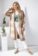 Sweter Kardigan Model 30092 Cappuccino - PeeKaBoo - uniwersalny Sweter Kardigan Model 30092 Cappuccino - PeeKaBoo - uniwersalny