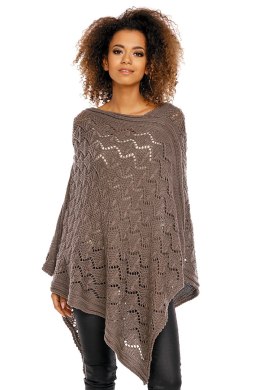 Sweter Poncho model 30012 Mocca - PeeKaBoo - uniwersalny