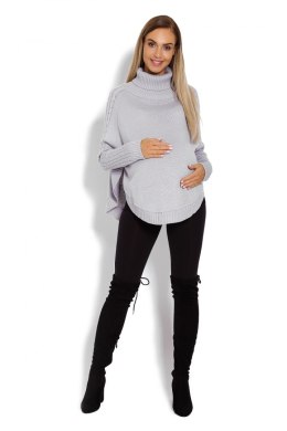 Sweter Ponczo Model 70009C Grey - PeeKaBoo - uniwersalny