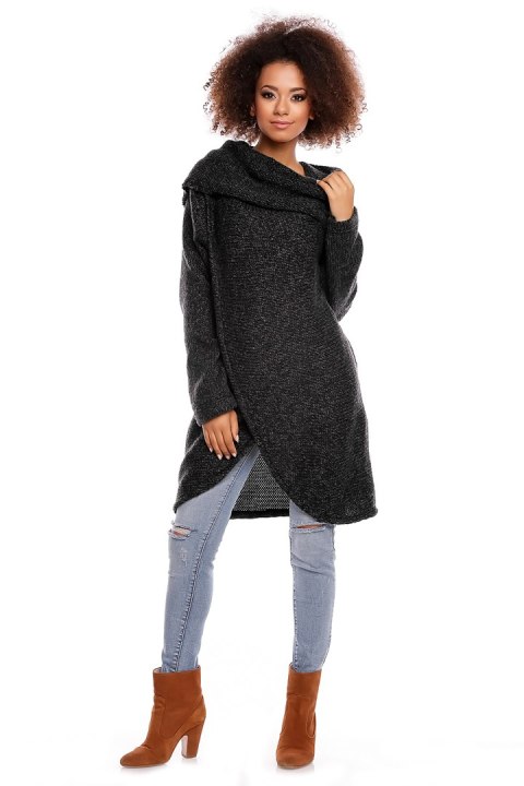 Sweter model 30051 Black - PeeKaBoo - uniwersalny Sweter model 30051 Black - PeeKaBoo - uniwersalny