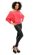 Sweter model 70003 Coral - PeeKaBoo - uniwersalny Sweter model 70003 Coral - PeeKaBoo - uniwersalny