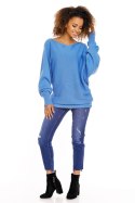 Sweter model 70003 Jeans - PeeKaBoo - uniwersalny Sweter model 70003 Jeans - PeeKaBoo - uniwersalny