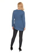 Bluzka Ciążowa Model 0185 Blue - PeeKaBoo - L/XL Bluzka Ciążowa Model 0185 Blue - PeeKaBoo - L/XL