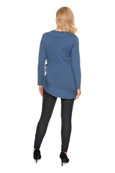 Bluzka Ciążowa Model 0185 Blue - PeeKaBoo - L/XL Bluzka Ciążowa Model 0185 Blue - PeeKaBoo - L/XL