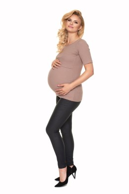 Bluzka Ciążowa Model 1717 Cappuccino - PeeKaBoo - S/M