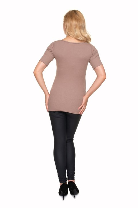 Bluzka Ciążowa Model 1717 Cappuccino - PeeKaBoo - S/M Bluzka Ciążowa Model 1717 Cappuccino - PeeKaBoo - S/M