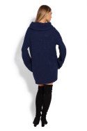 Golf Damski Model 70012 Petrol Navy - PeeKaBoo - uniwersalny Golf Damski Model 70012 Petrol Navy - PeeKaBoo - uniwersalny