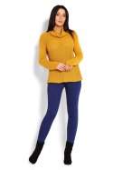 Golf Damski Model 70014 Musztard - PeeKaBoo - uniwersalny
