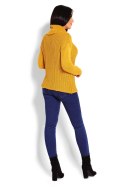 Golf Damski Model 70014 Musztard - PeeKaBoo - uniwersalny