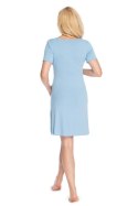 Koszulka nocna Koszula Nocna Ciążowa Model 0180 Błękit - PeeKaBoo - S/M Koszulka nocna Koszula Nocna Ciążowa Model 0180 Błękit - PeeKaBoo - S/M
